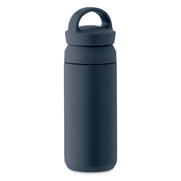 Gourde promotionnelle 320 ml inox recyclé Onyx Bleu marine